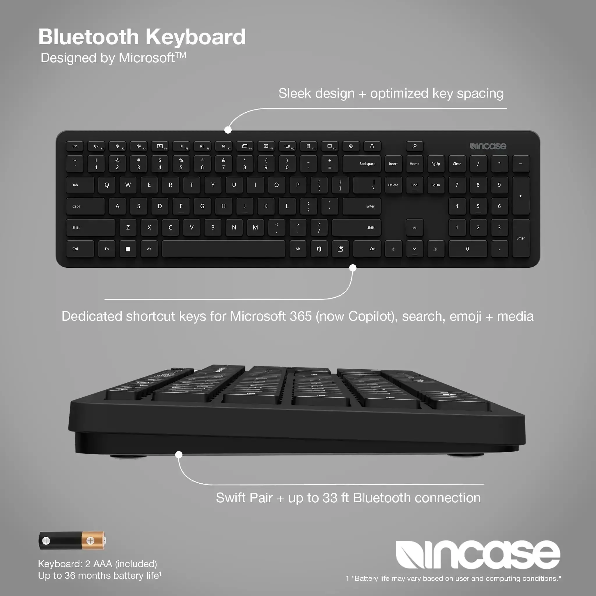 Incase Designed by Microsoft™ Bluetooth Keyboard - Image 3