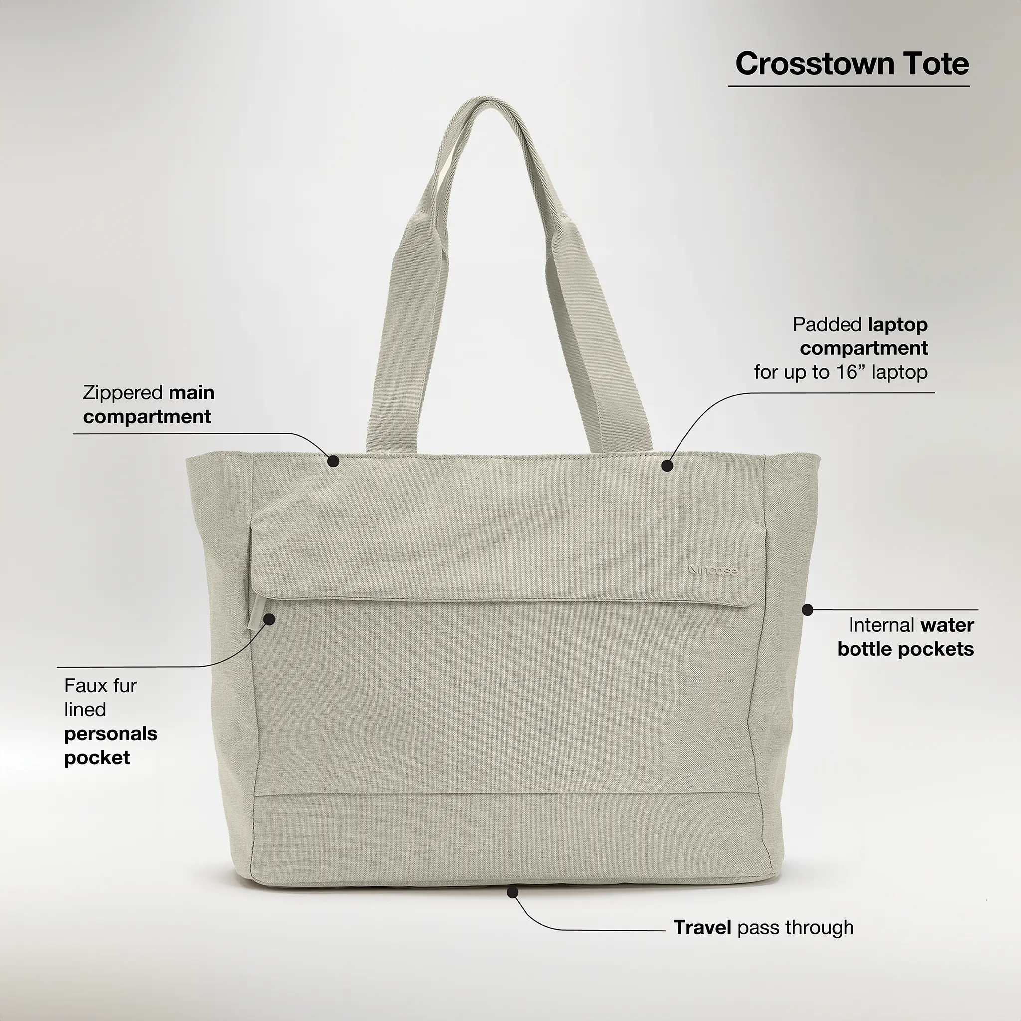 Incase Crosstown Tote with Woolenex - 25L - Image 15