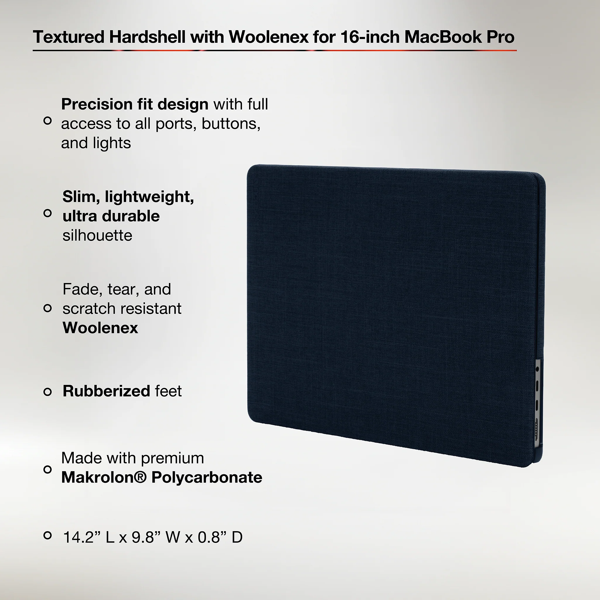 Incase Textured Hardshell with Woolenex for MacBook Pro 16" - Image 3