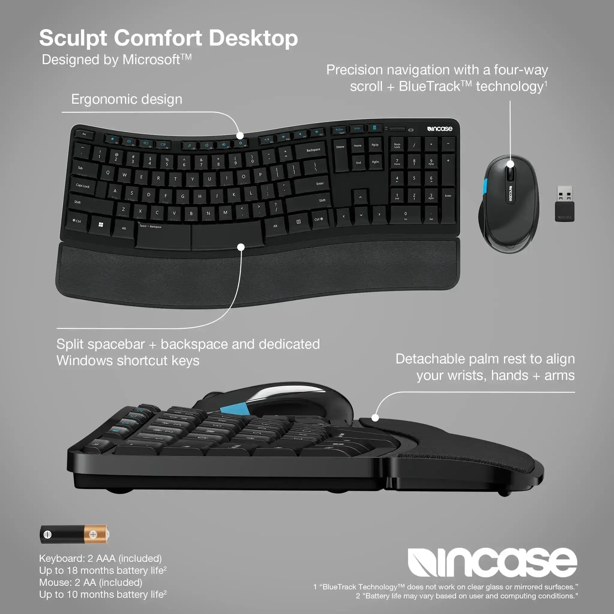 Incase Designed by Microsoft™ Sculpt Comfort Desktop - Image 3